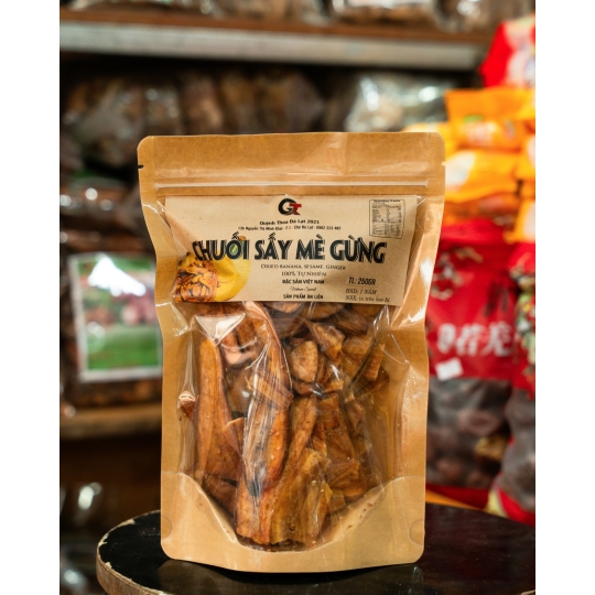 Chuối Sấy Mè Gừng - 250gr