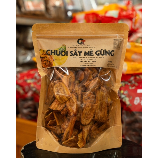 Chuối Sấy Mè Gừng - 500gr