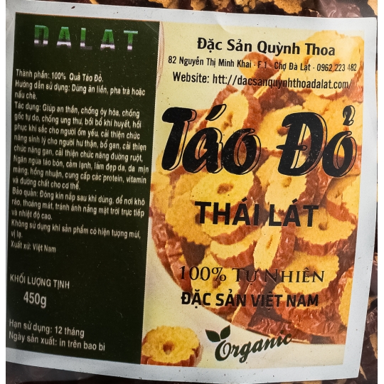  Táo Đỏ Thái Lát